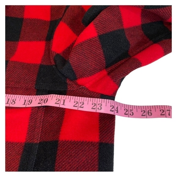 Men’s Lands' End Buffalo Plaid ThermaCheck Fleece Shacket Shirt Jacket‎ Size MT - Picture 8 of 9